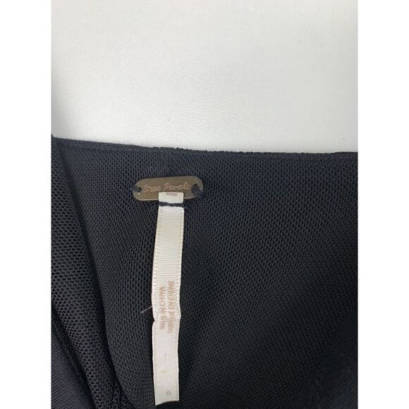 Free People Women’s Size Medium M Black Sleeveless Mini Skater Dress - Picture 3 of 5